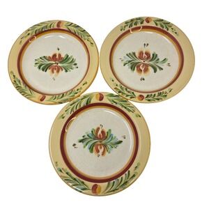 Southern Living Gail Pittman Siena Garland Set 3 Bread Plates 6.75"